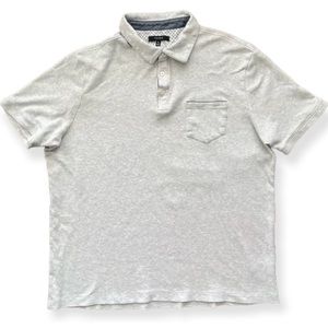 Tahari Mens Grey Polo Tee